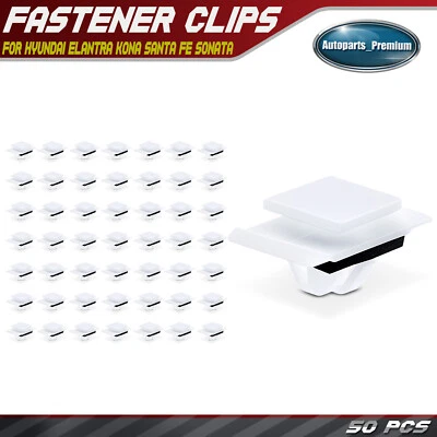 Clip de retención de moldura basculante de nailon de 10 mm 50 piezas con sellador para Hyundai Elantra Foto 1 de 4