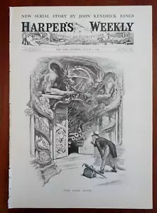 Uncle Sam China Open Door Cartoon Harper's newspaper 1899 complete issue - Picture 1 of 19