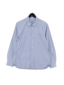 MUJI Men's Shirt S Blue 100% Cotton Basic - Picture 1 of 5