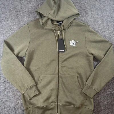 Sudadera True Religion Para Hombres Buda Radiante Cremallera Completa Kalamata Verde Talla L NUEVA Foto 1 de 4