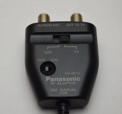 Panasonic RF Adaptor PV-RF15 Camcorder Monitor Switch VCR TV - Image 1 of 4