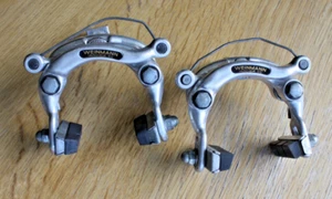Vtg Weinmann 610 Center Pull Black Label Brake Caliper Set 1978 1979 Road Bike - Picture 1 of 10