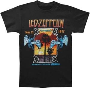 Led Zeppelin Men_s Inglewood T-Shirt Black - Picture 1 of 2