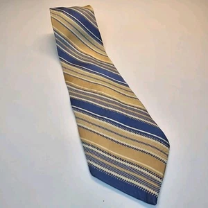Corbata vintage Stafford Repp para hombre amarillo azul - Imagen 1 de 7
