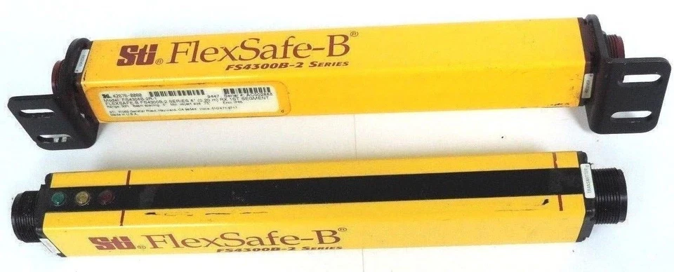 STI FLEXSAFE B FS4300B-2 SERIES, 8" LIGHT CURTAIN SET FS4308B-2R-1, FS4308B-2X-1 - Image 1 of 1