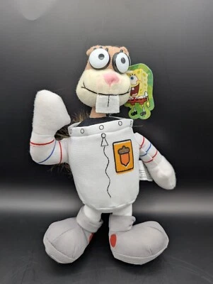 SpongeBob SquarePants Sandy Cheeks Squirrel Plush Toy Nanco 2003 9” NWT - Image 1 of 4