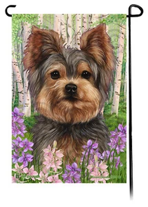 Bandera de jardín de flores de primavera - Yorkshire Terrier Yorkie 2 - Imagen 1 de 1