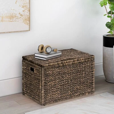 eHemco Heavy-Duty Water Hyacinth Storage Trunk/Light Brown Wash/30 (Collectible) - Image 1 of 4