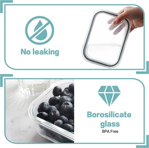 30Oz 8 Pack Glass Meal Prep Containers with Lids, Food Storage Airtight Bento... - Picture 1 of 1