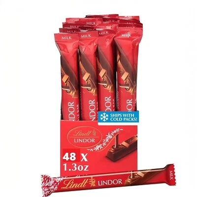 Lindt Barra de Trufa de Chocolate con Leche Caramelo con Centro Suave, Paquete de 48 1.3 OZ Foto 1 de 3
