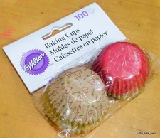 LTB: WILTON BAKING CUPS CUPCAKES 100pcs - Heart & Arrows