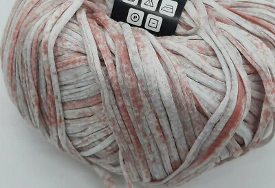 (119 € / kg): 50 g LG DACAPO MULTI, Bändchengarn, Baumwolle, Fb.101 #5591 - Bild 1 von 2