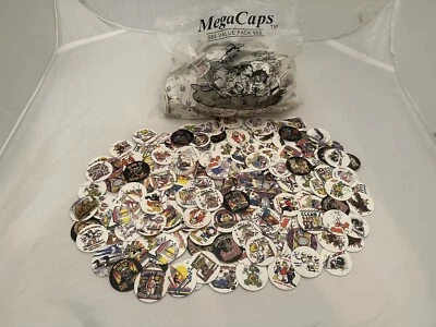 KC Mega Caps/Pogs Lote de 100 Pogs Vintage Nuevos Foto 1 de 4