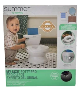 NUOVA sedia per bambini Summer by Ingenuity My Size Potty Pro 2 in 1 - bianca - Foto 1 di 4