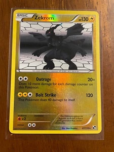 Zekrom - 47/114 Reverse Holo Black & White - Pokemon Card - LP - Imagen 1 de 2