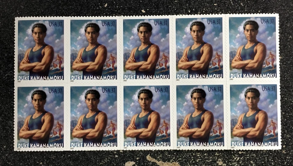 2002USA #3660 37c Duke Kahanamoku - Sheet of 10 From Sheet  mint - Image 1 of 1