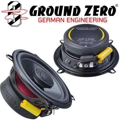 Ground Zero GZRF 5.2SQX  LAUTSPRECHER 13cm Koaxial 120 Watt max. mit Blenden - Bild 1 von 4