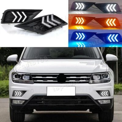 LED Daytime Running Lights Turn Signal Lights For Volkswagen Tiguan 2018-2021  - Изображение 1 из 4