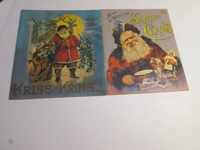 Around World with Santa Claus & Kriss Kringle Antique Reproduction Books - Image 1 of 4