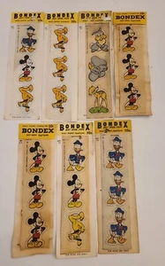 1946 WALT Disney Bondex ferro caldo su applicazioni MICKEY DONALD PLUTO DUMBO BAMBI - Foto 1 di 14