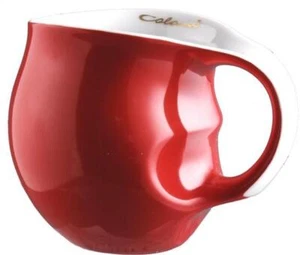 Luigi Colani Porzellan Kaffeebecher Kaffeetasse Tasse Becher rot - Imagen 1 de 1
