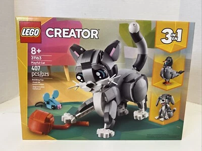 NUEVO SELLADO LEGO Creator Playful Cat 3 en 1 Juego de Construcción Completo 407 piezas (31163) Foto 1 de 4
