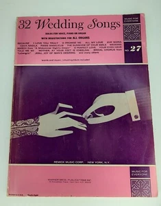 32 canciones de boda música para todos cancionero piano voz con registros de órgano - Imagen 1 de 22
