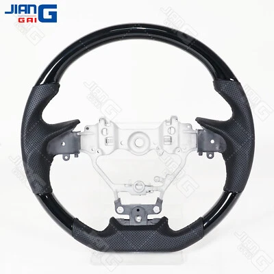 Volante deportivo plano negro piano apto para Lexus GS200 ES250 RX300 LX 15-17 Foto 1 de 4