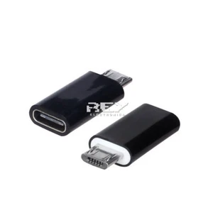 Adaptador Conversor USB 3.1 tipo "C" Hembra a MICRO USB Macho Negro v551 - Imagen 1 de 4