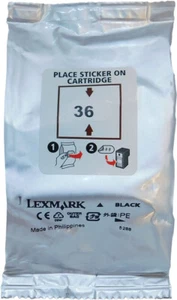 Lexmark #36 Black Ink Cartridge 18C2130 Genuine - Picture 1 of 2