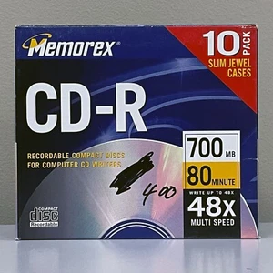 6 Memorex CD-R 700MB 80 Min 48x Multi-Speed Recordable 2002 - Open Box - Picture 1 of 5
