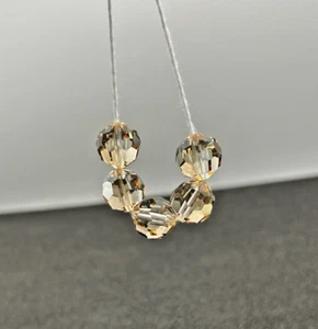 10 Pack! Swarovski Strass/Elements Crystal Beads 8502 14mm Golden Shadow - Picture 1 of 4