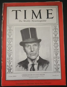 Time Magazine December 9 1935 Undersecretary State of Phillips B27:1073 - Picture 1 of 17