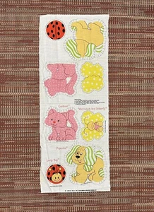 Vintage neu 1980 Strawberry Shortcake Friends Schneiden und Nähen Handarbeit Stoff Kissen Panel - Bild 1 von 10