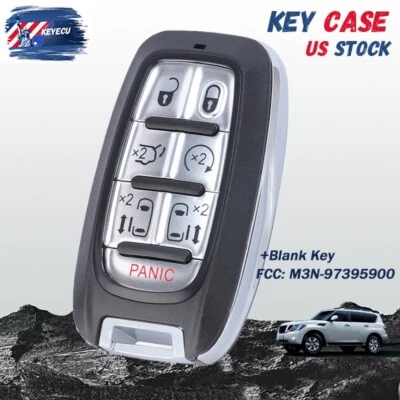 Remote Key Fob Shell Case for Chrysler Pacifica Voyager 2017-2022 M3N-97395900 Foto 1 de 4