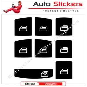 fits AudI A6 A8 Windows Stickers Decals for Repair Worn Button Knob Switch - Imagen 1 de 6