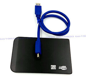 New 160gb external Portable 2.5" USB 3.0 hard Drive HDD POCKET SIZE black