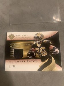 2005 Upper Deck Ultimate Collection Deuce McAllister Relic Football Card 12/50