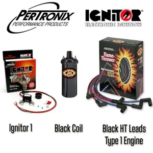 VW Beetle Camper Electronic Ignition Kit with Black Leads and Coil - Picture 1 of 1