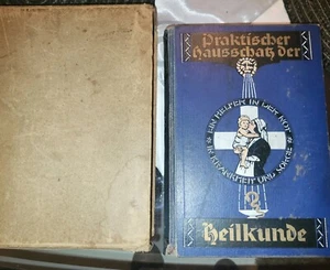 Buch-Antik -Praktischer Hausschatz der Heilkunde- mit Rezeptteil von 1930 - Bild 1 von 5