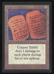 Tarjeta Magic The Gathering 1993 Magic The Gathering beta tableta de cobre sin procesar casi nueva tarjeta de juego TCG - Imagen 1 de 2