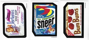 2021 "WHAT IF:" Wacky Packages 4ta Serie LOTE DE 3 PEGATINAS con respaldo rojo Ludlow - Imagen 1 de 2