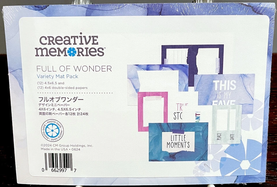 Creative Memories Full of Wonder Variety Mat Pack. NiP Foto 1 de 1