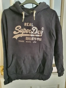 Superdry Women's Hoodie Size 16 Black - Picture 1 of 8