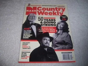 Nash Country Weekly Magazine September 28, 2015 Willie Nelson Loretta Lynn - Imagen 1 de 1