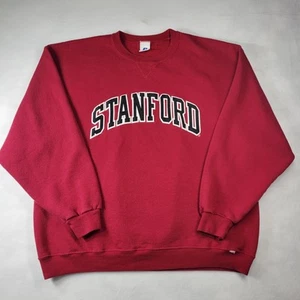 Vintage Russell Athletic Stanford University Sweatshirt XL XLarge Red Read Descr - Picture 1 of 7