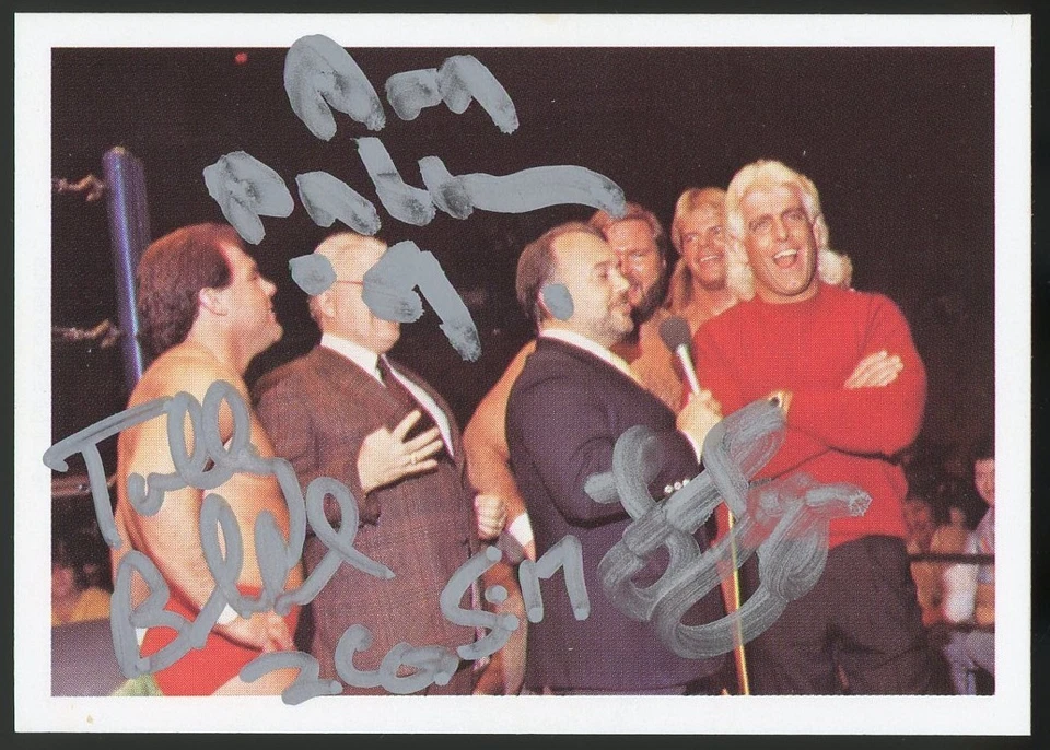 Four Horsemen Autographed 1988 Wonderama NWA #339 Arn, Tully & Lex Autographed - Image 1 of 2