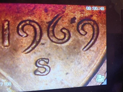 Moneda pequeña ddo gran RDA década de 1969 sin circular se ve muy bien Foto 1 de 4