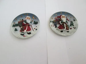 TWO SMALL CHRISTMAS PLAQUES - Picture 1 of 3