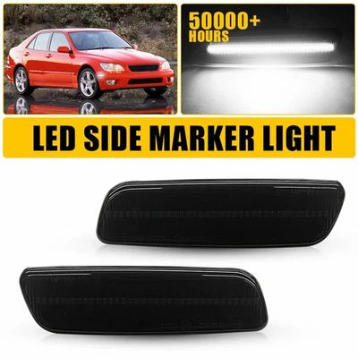 For Toyota 2001-2003 Prius Base White LED Front Bumper Side Marker Signal Ligh Y - Image 1 of 4